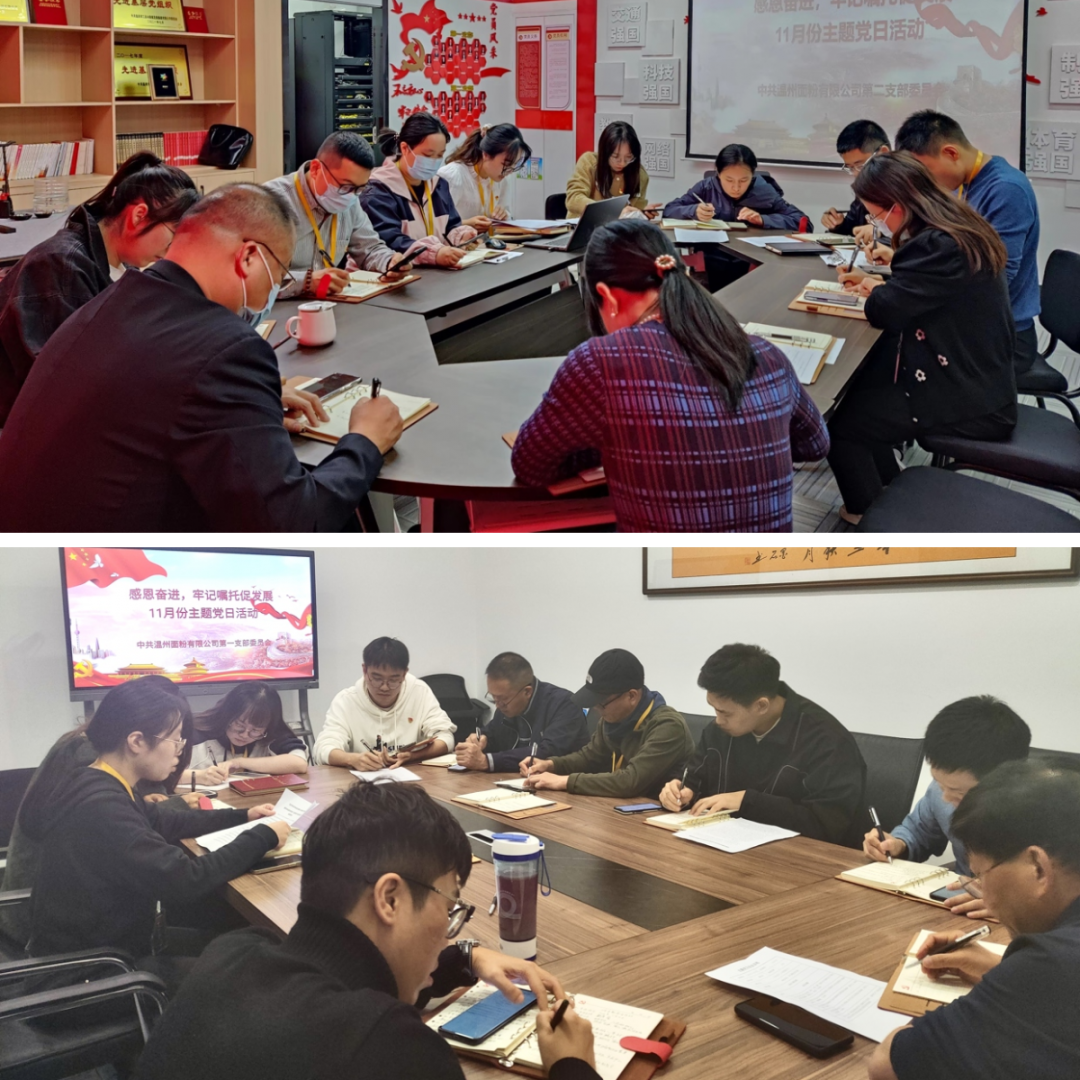 感恩奮進(jìn)，牢記囑托促發(fā)展丨面粉公司開展11月份主題黨日活動(dòng)